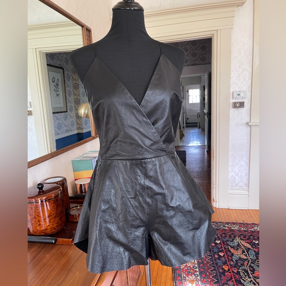 Bec & Bridge leather romper